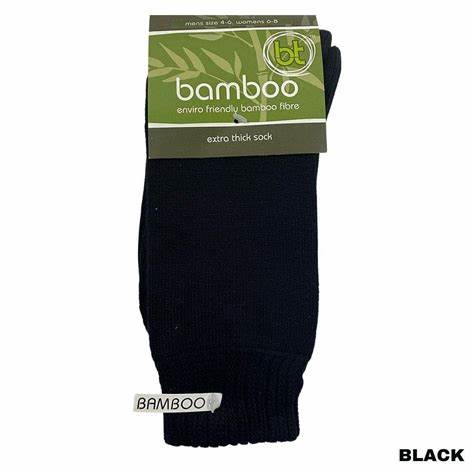 Bamboo Socks - Extra Thick Black, Khaki and Navy